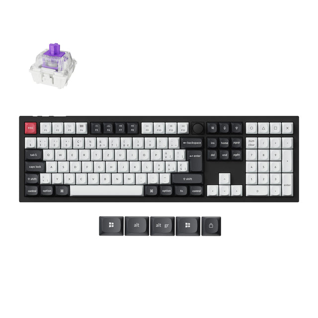 Collection de claviers personnalisés sans fil Keychron Q6 HE QMK disposition ISO