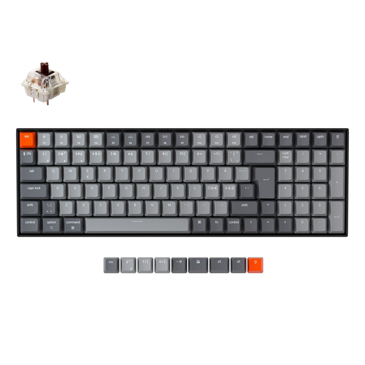 Clavier mécanique sans fil Keychron K4 (disposition ISO nordique) - Version 2