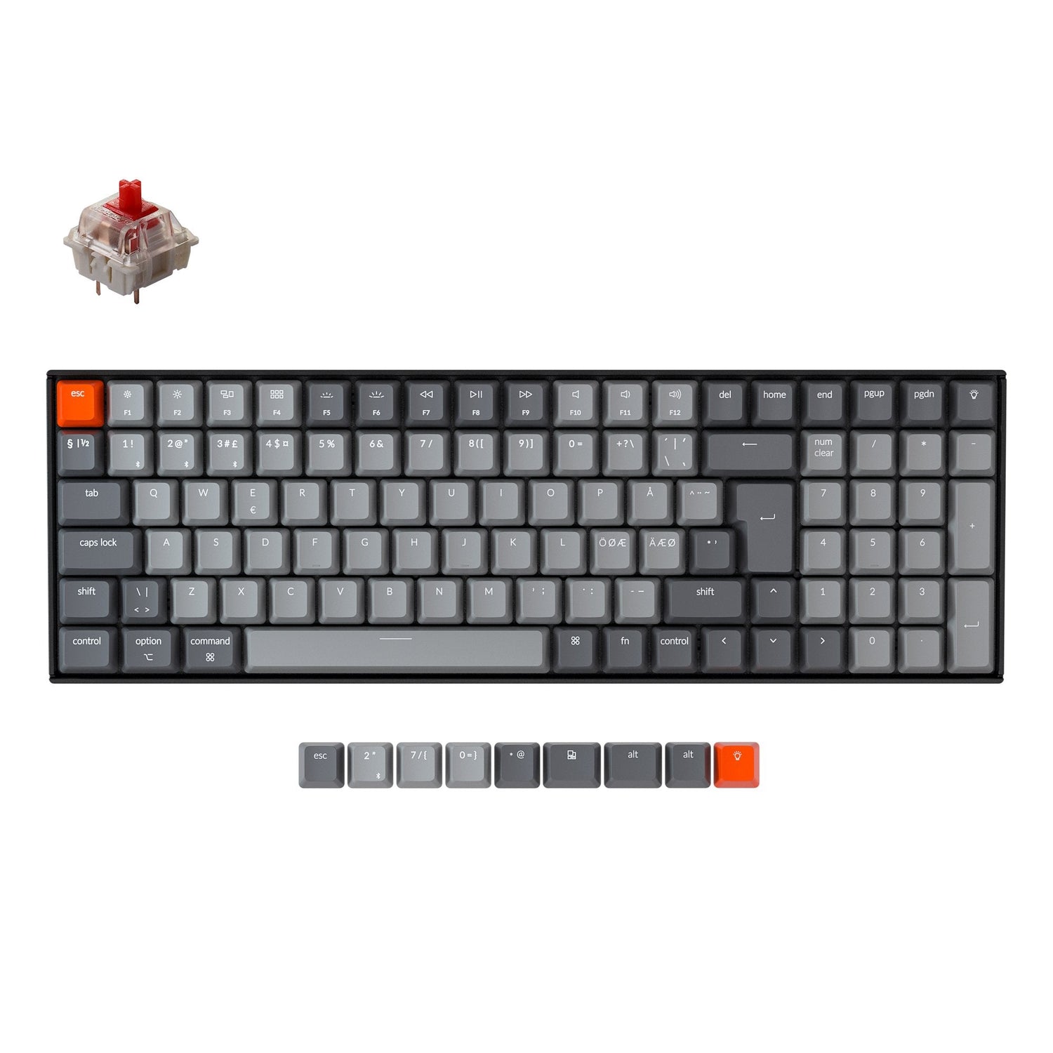 Clavier mécanique sans fil Keychron K4 (disposition ISO nordique) - Version 2