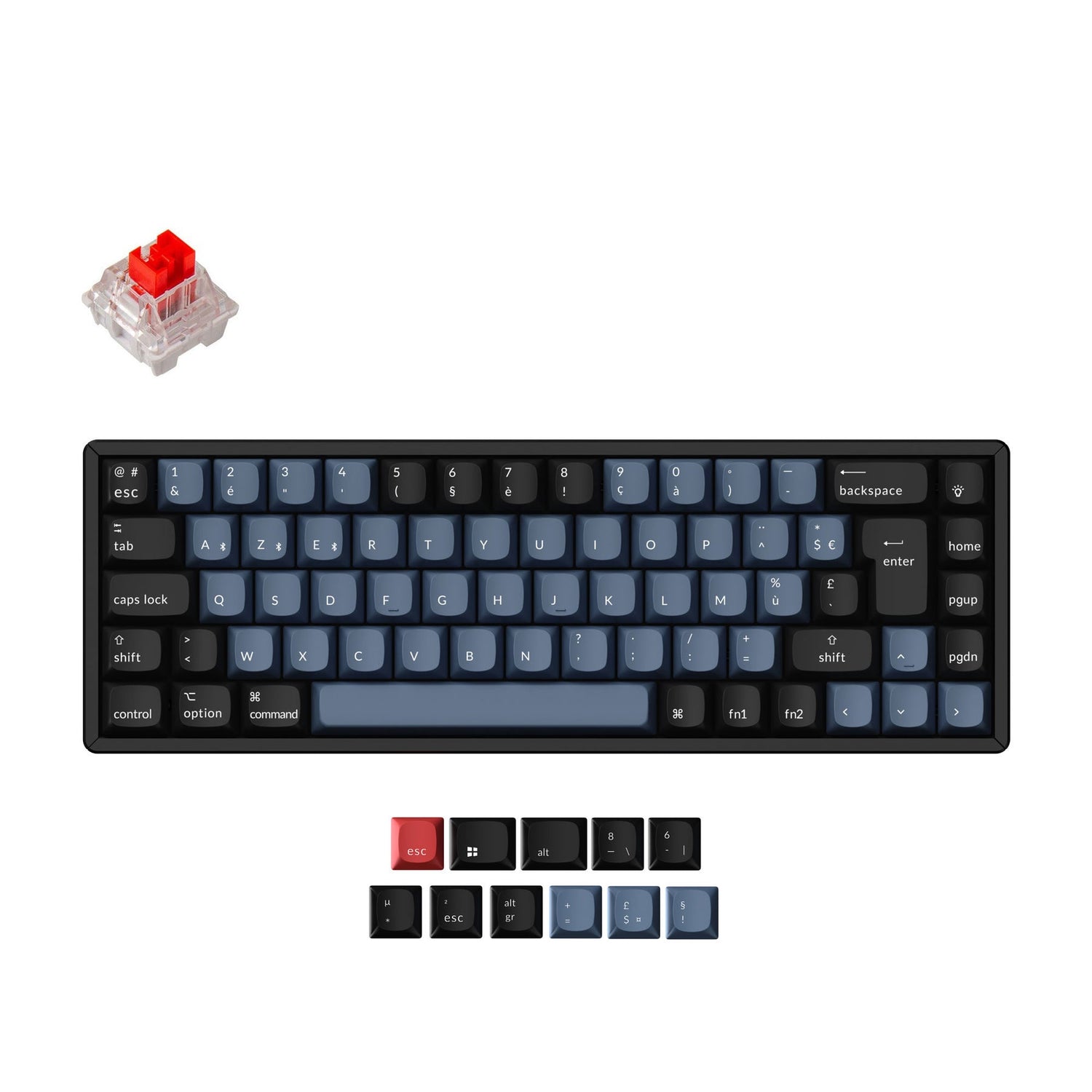 Keychron K6 Pro QMK/VIA Clavier mécanique sans fil Collection de mises en page ISO