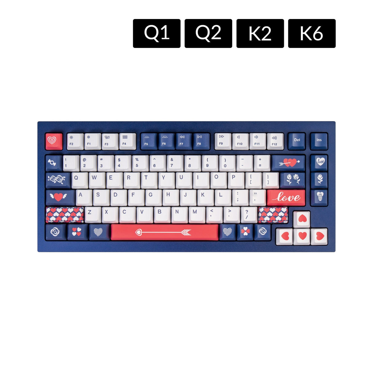 Jeu de touches OEM Dye-Sub PBT - Amour