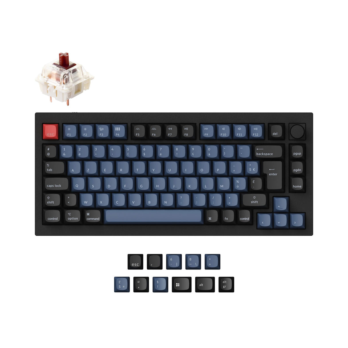 Collection de mises en page ISO de clavier mécanique personnalisé Keychron Q1 QMK