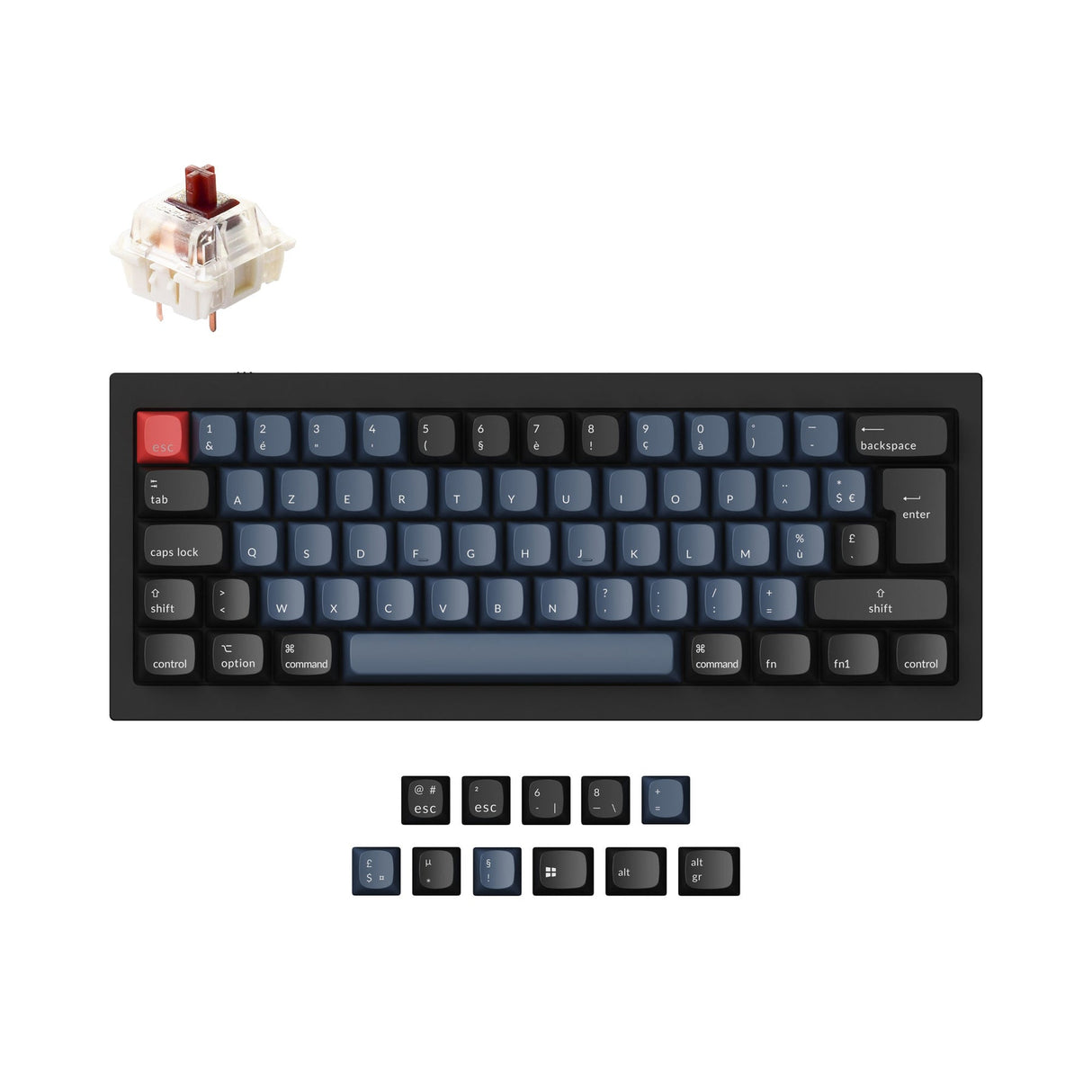 Collection de mises en page ISO de clavier mécanique personnalisé Keychron Q4 QMK