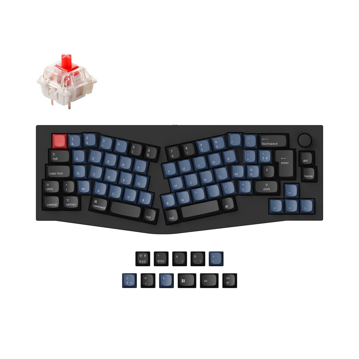 Keychron Q8 (Alice Layout) QMK Collection de mises en page ISO de clavier mécanique personnalisé