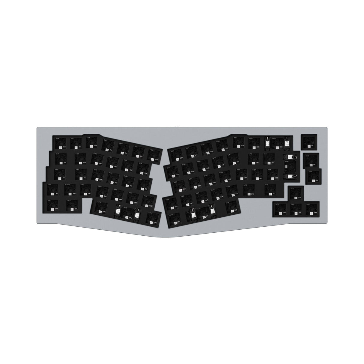 Keychron Q8 (Alice Layout) QMK Collection de mises en page ISO de clavier mécanique personnalisé
