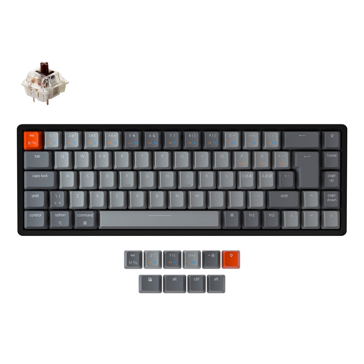 Clavier mécanique sans fil Keychron K6 (disposition ISO nordique)