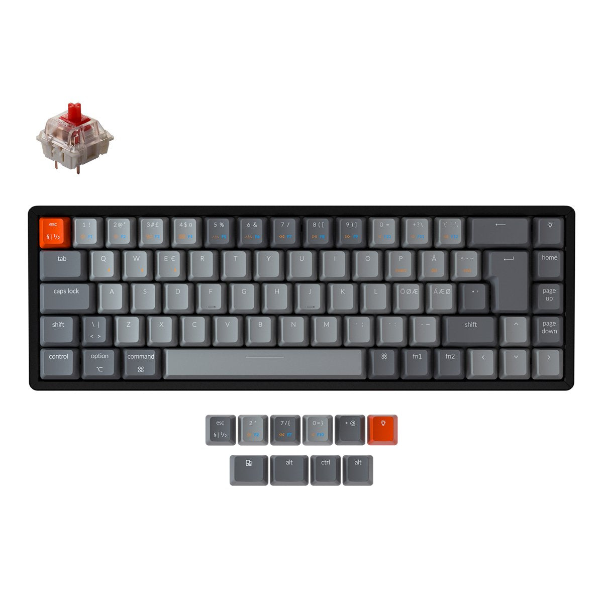 Clavier mécanique sans fil Keychron K6 (disposition ISO nordique)