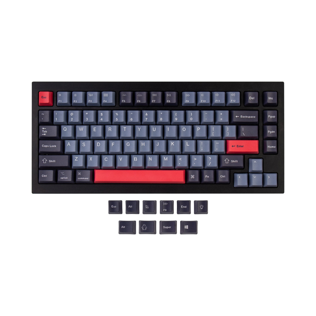 Jeu de touches OEM Dye-Sub PBT - Rouge Dolch