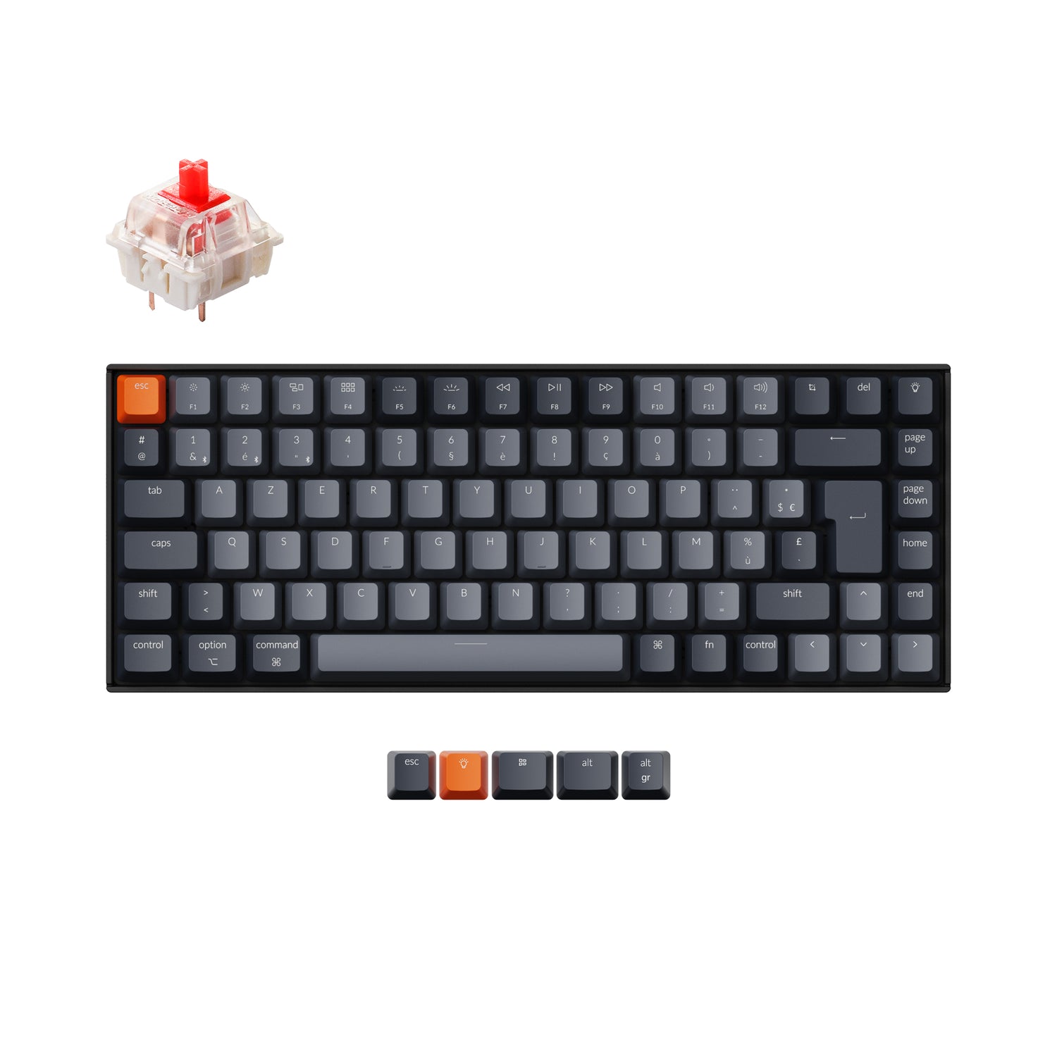 Keychron K2 Wireless Mechanical Keyboard (France ISO-FR Layout) - Vers ...