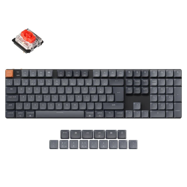 Clavier mécanique personnalisé sans fil Keychron K5 Max QMK Collection disposition ISO