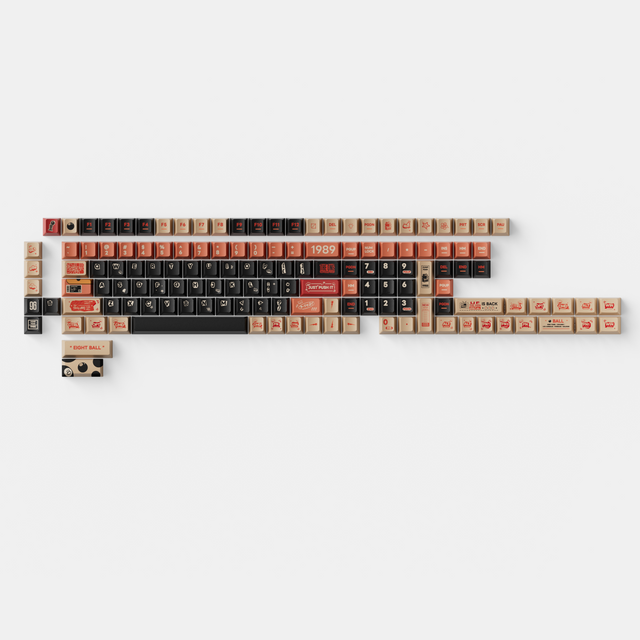 Poster - Ensemble complet de touches PBT teintes par sublimation Cherry Profile