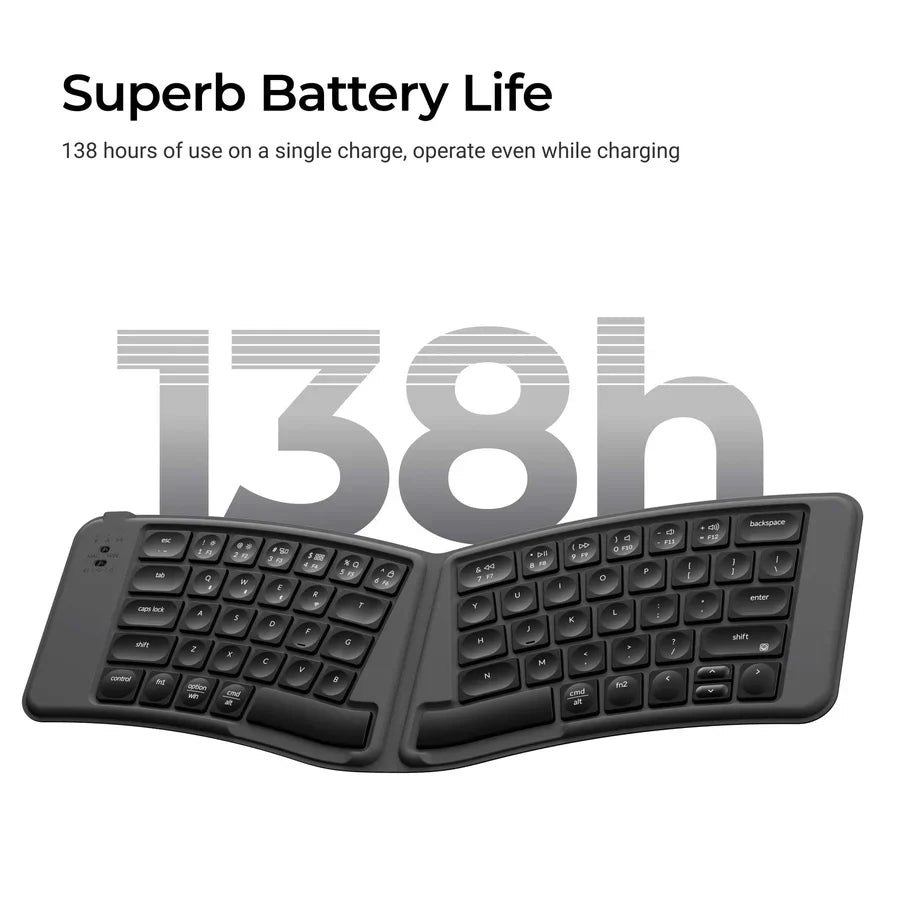 Clavier pliable sans fil ultra-fin Keychron B11 Pro (Clavier US ANSI)