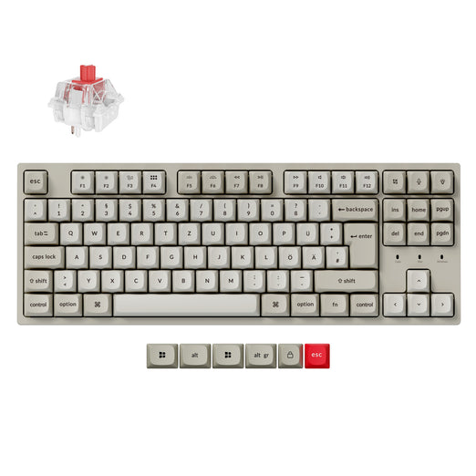 Keychron C1 Pro 8K QMK Wired Custom Mechanical Keyboard ISO Layout Collection
