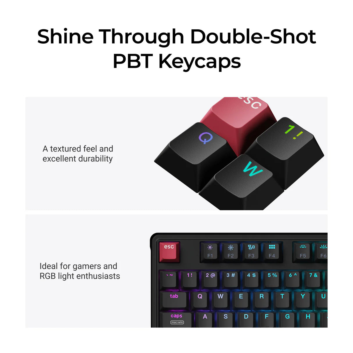 Clavier mécanique personnalisé filaire Keychron C3 Pro 8K QMK (Disposition US ANSI)