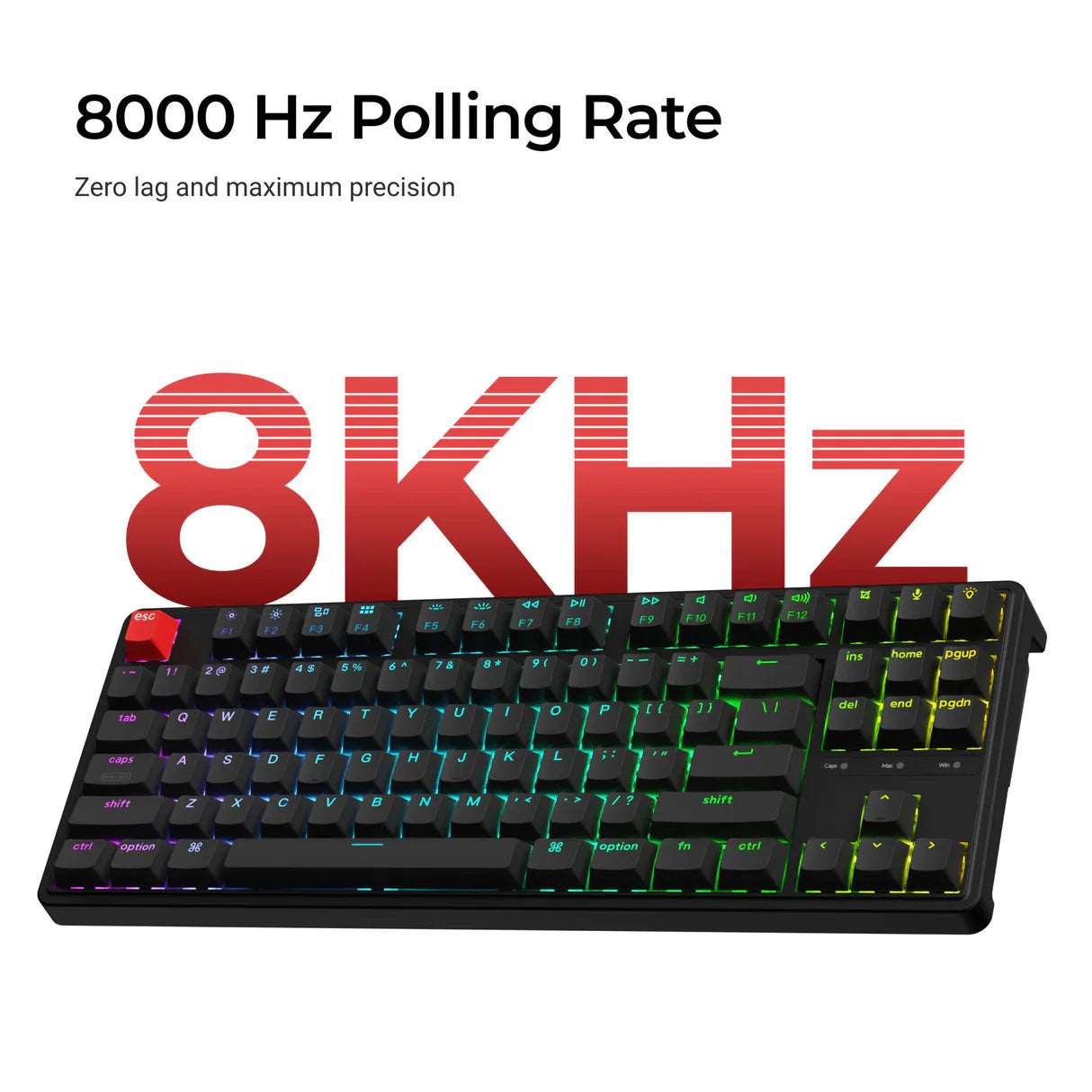 Clavier mécanique personnalisé filaire Keychron C3 Pro 8K QMK (Disposition US ANSI)