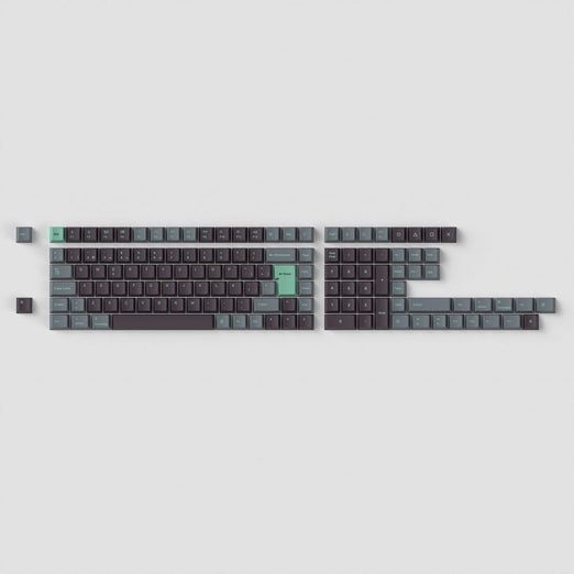 Ensemble complet de touches ISO Cherry Profile Dye-Sub PBT - Hacker Mint