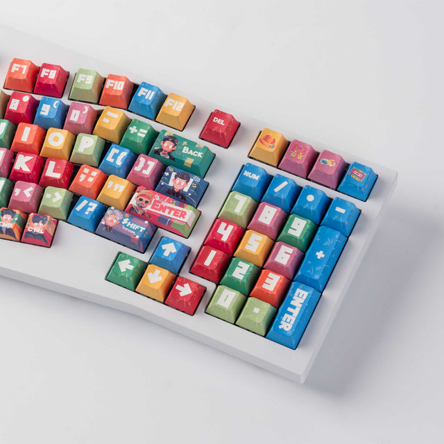 Rappeur - Ensemble complet de touches Cherry Profile Dye-Sub PBT