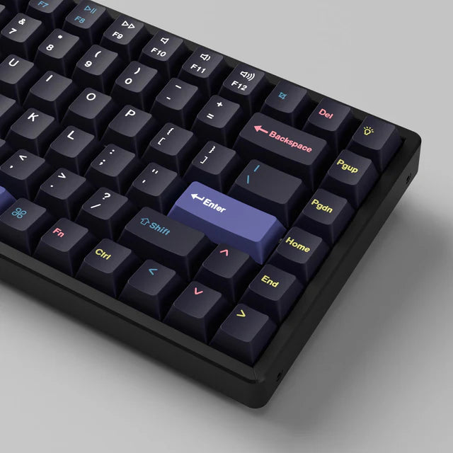 Ensemble complet de keycaps Cherry Profile Dye-Sub PBT - Cyber Developer