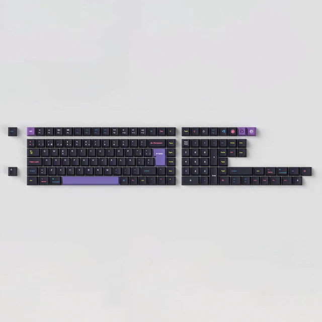Ensemble complet de touches ISO Cherry Profile en PBT sublimé par transfert thermique - Développeur - Version 2