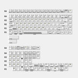 Ensemble complet de touches PBT teint par sublimation profil cerisier - Piano classique