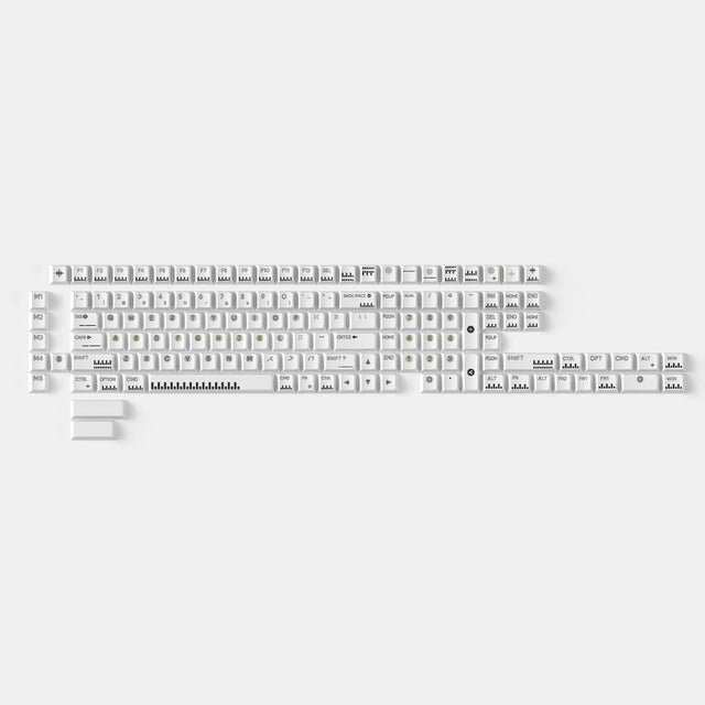 Ensemble complet de touches PBT teint par sublimation profil cerisier - Piano classique