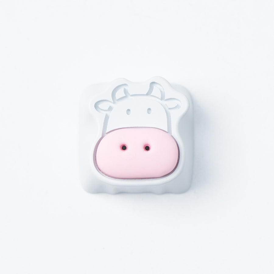 Keycap artisanal en alliage d'aluminium de vaches mignonnes