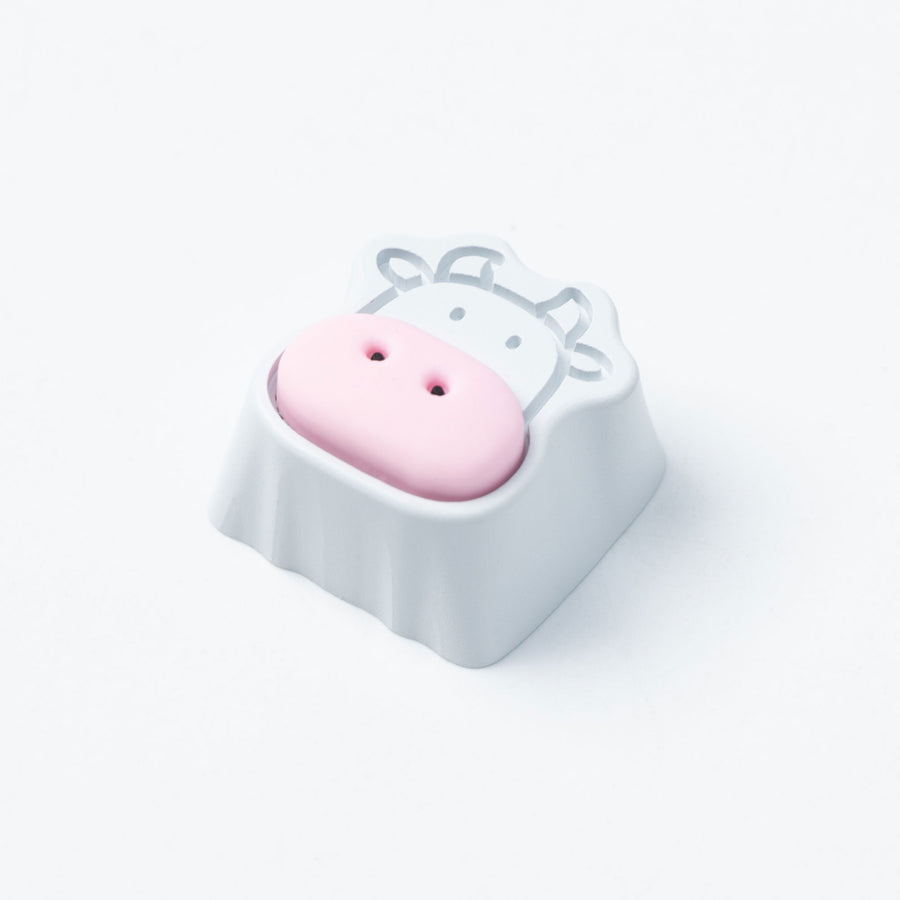 Keycap artisanal en alliage d'aluminium de vaches mignonnes