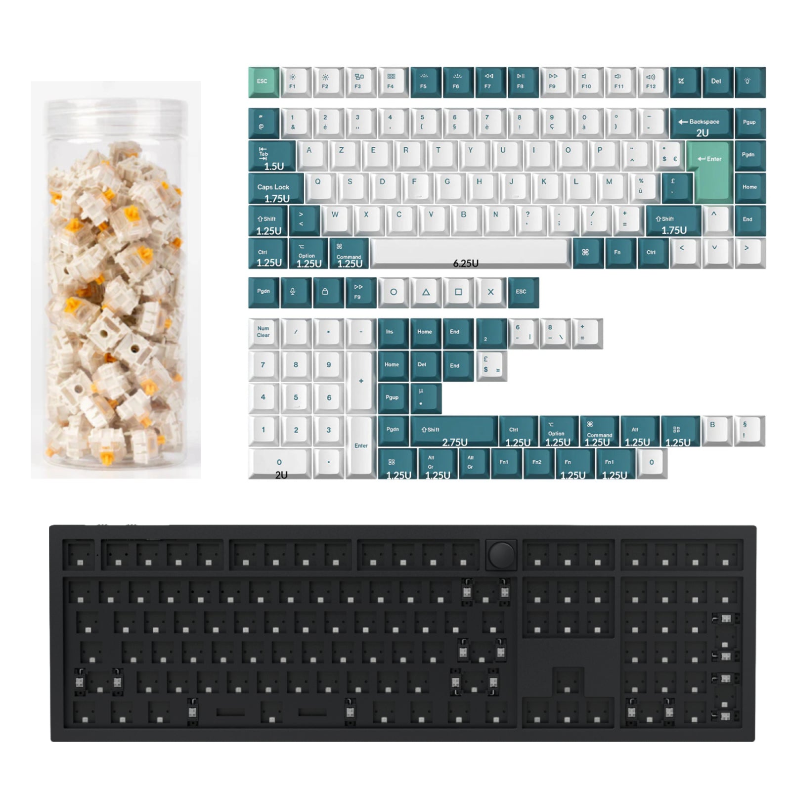Keychron Q6 HE QMK Wireless Custom Keyboard ISO Layout Collection