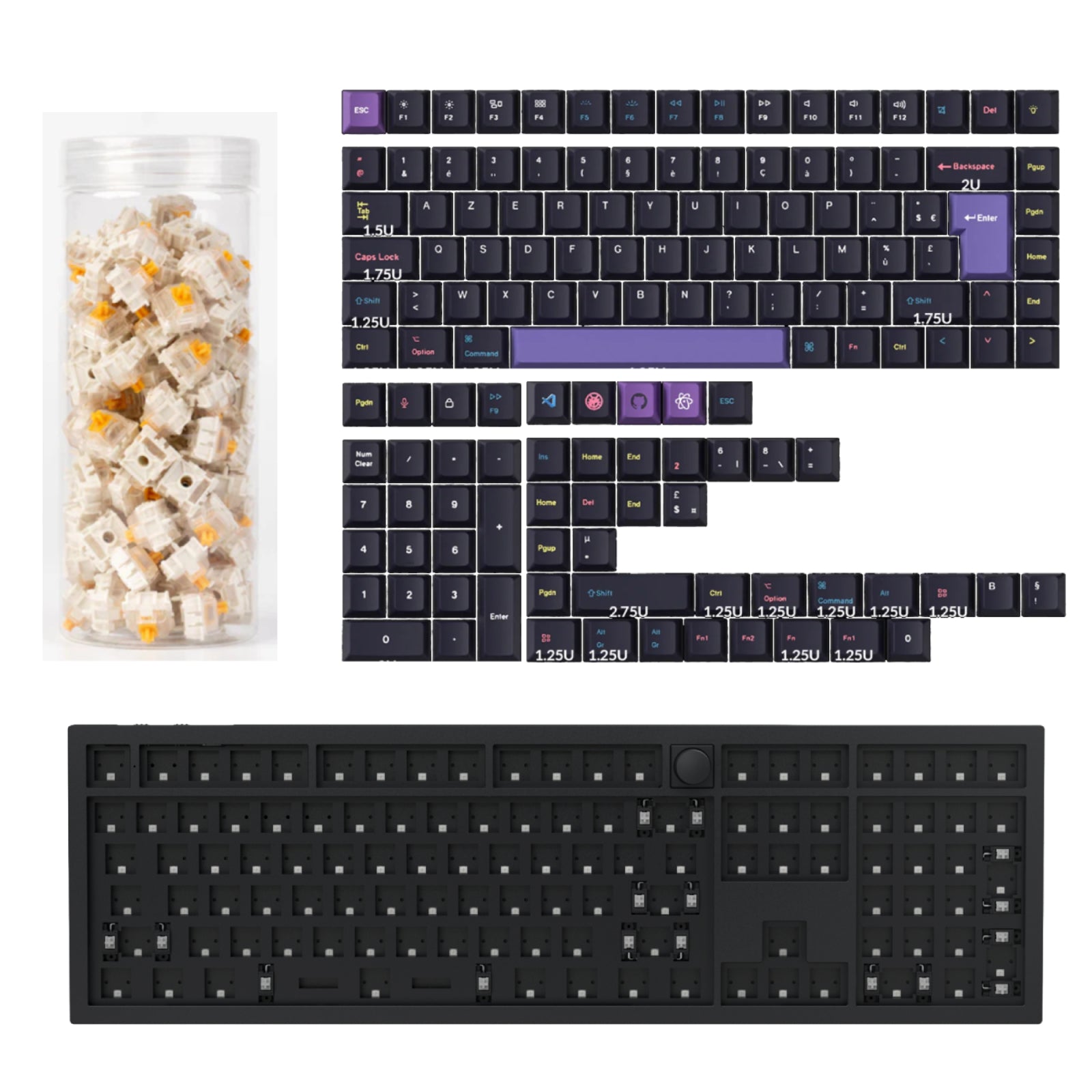 Keychron Q6 HE QMK Wireless Custom Keyboard ISO Layout Collection