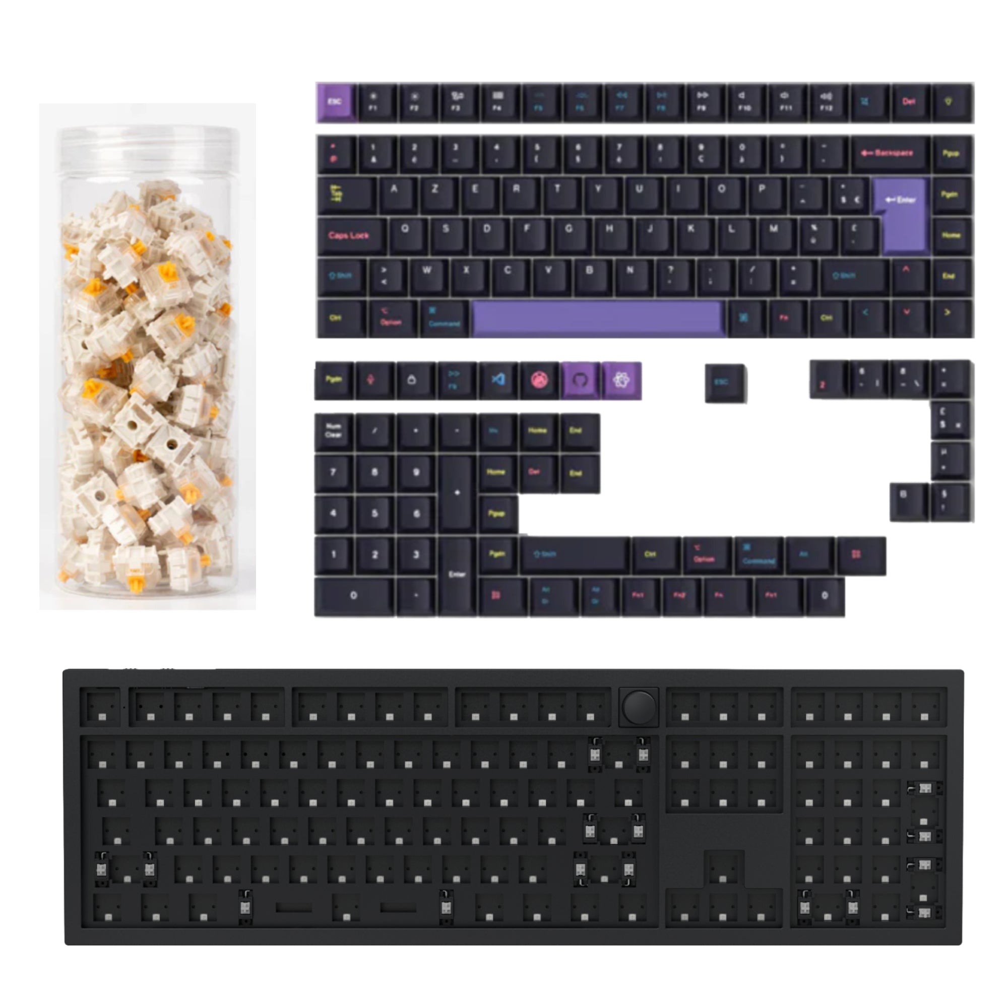 Keychron Q6 HE QMK Wireless Custom Keyboard ISO Layout Collection