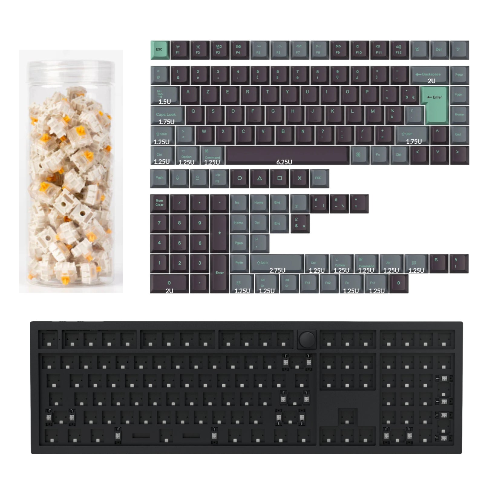 Keychron Q6 HE QMK Wireless Custom Keyboard ISO Layout Collection