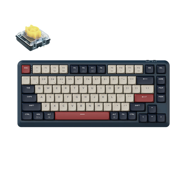 Keychron J1 QMK Wireless Mechanical Keyboard (US ANSI Layout)