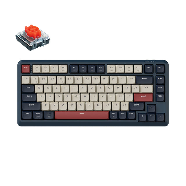 Keychron J1 QMK Wireless Mechanical Keyboard (US ANSI Layout)