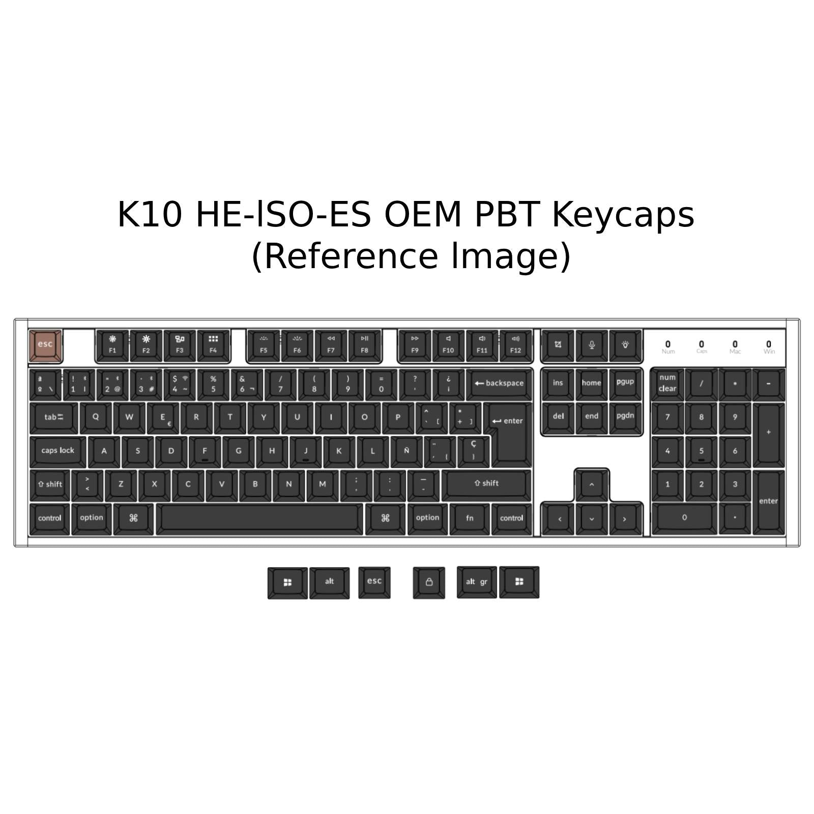 Clavier personnalisé Keychron K10 HE sans fil à interrupteur magnétique Collection disposition ISO