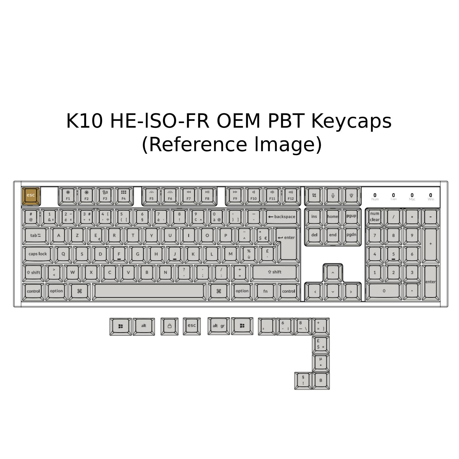 Clavier personnalisé Keychron K10 HE sans fil à interrupteur magnétique Collection disposition ISO