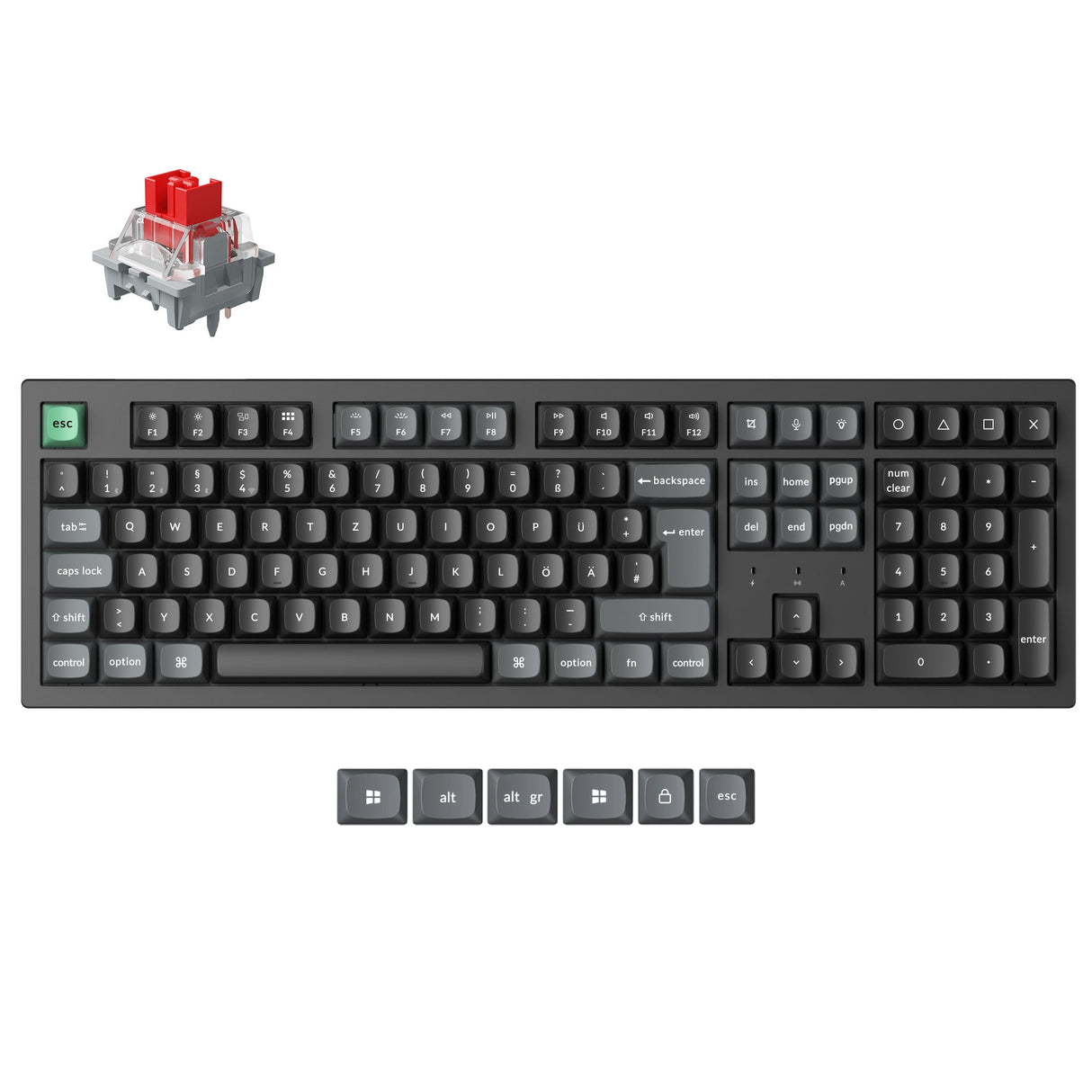 Keychron K10 Ultra 8K Wireless Custom Mechanical Keyboard ISO Layout
