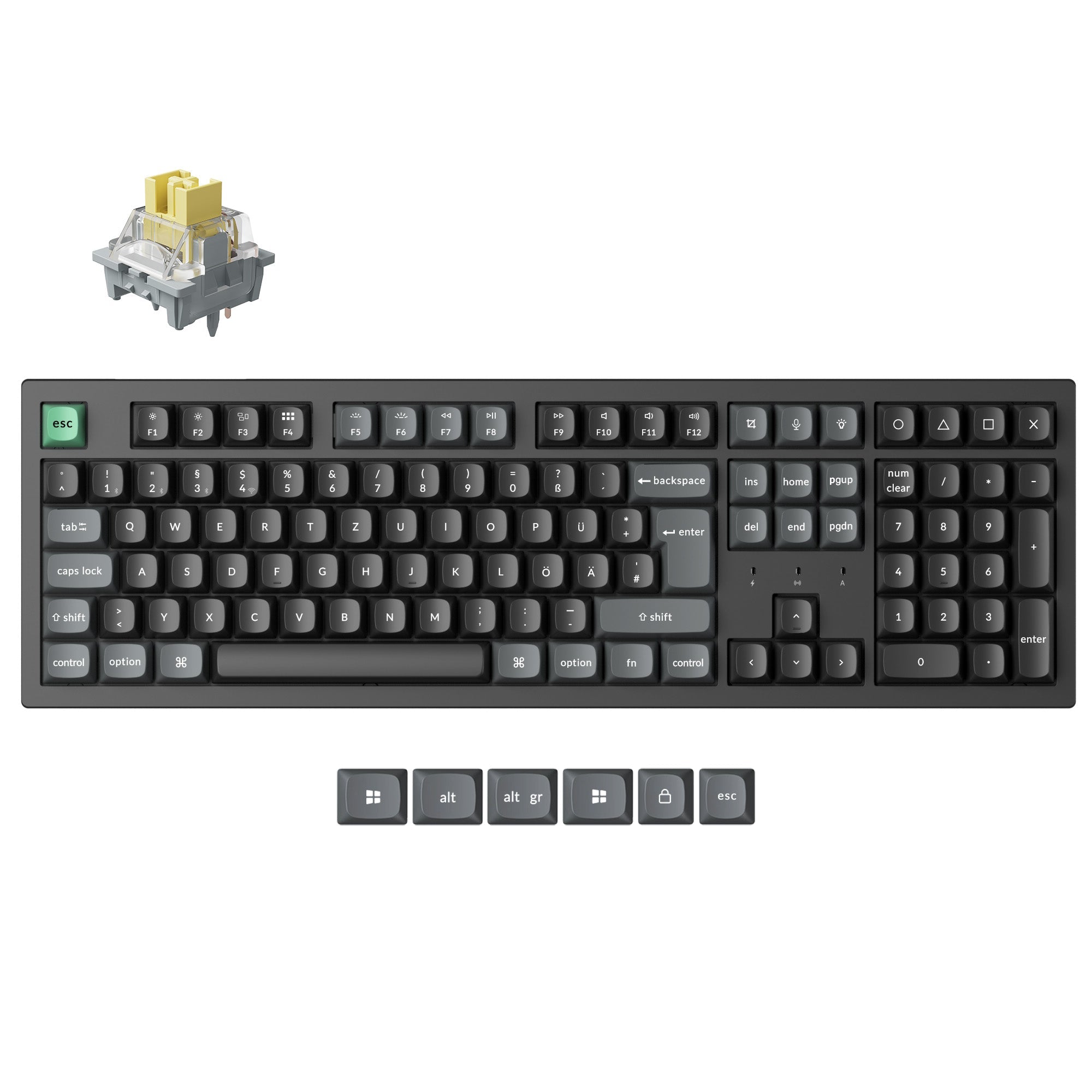 Keychron K10 Ultra 8K Wireless Custom Mechanical Keyboard ISO Layout