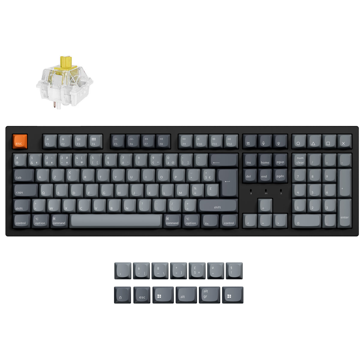 Clavier mécanique sans fil Keychron K10 Max QMK/VIA Collection disposition ISO