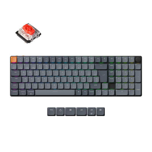 Clavier mécanique personnalisé sans fil Keychron K17 Max QMK Collection disposition ISO