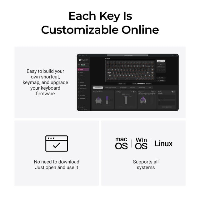 Keychron K2 HE Wireless Magnetic Switch Custom Keyboard - All-Wood Special Edition