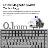 Keychron K2 HE Wireless Magnetic Switch Custom Keyboard - Concrete Edition (US ANSI Layout)