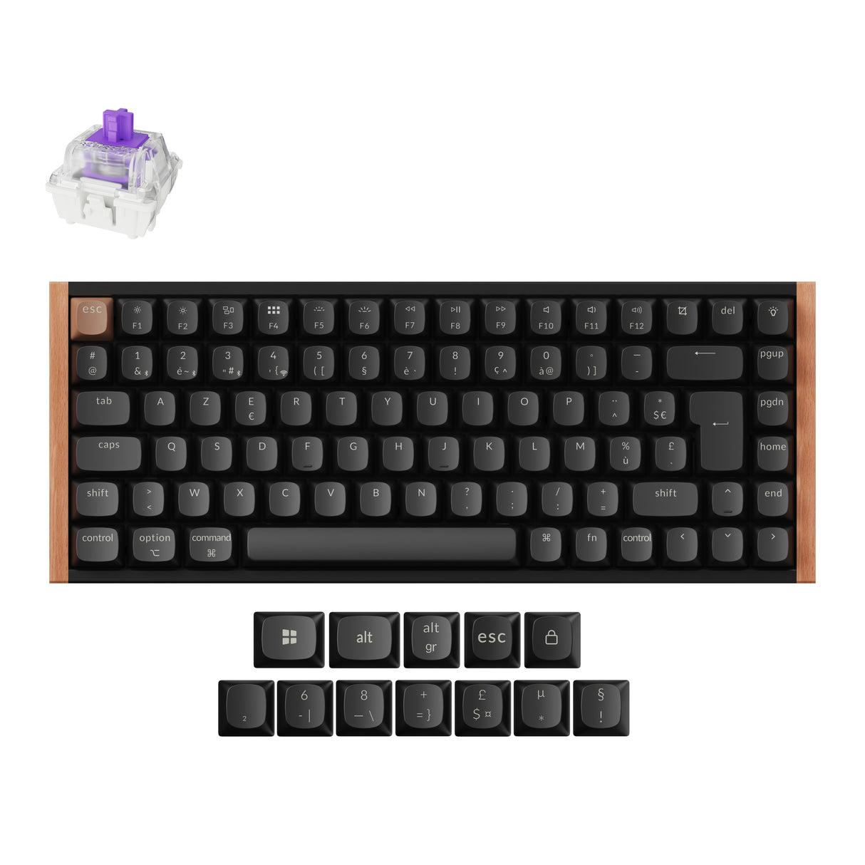 Clavier personnalisé à interrupteur magnétique sans fil Keychron K2 HE