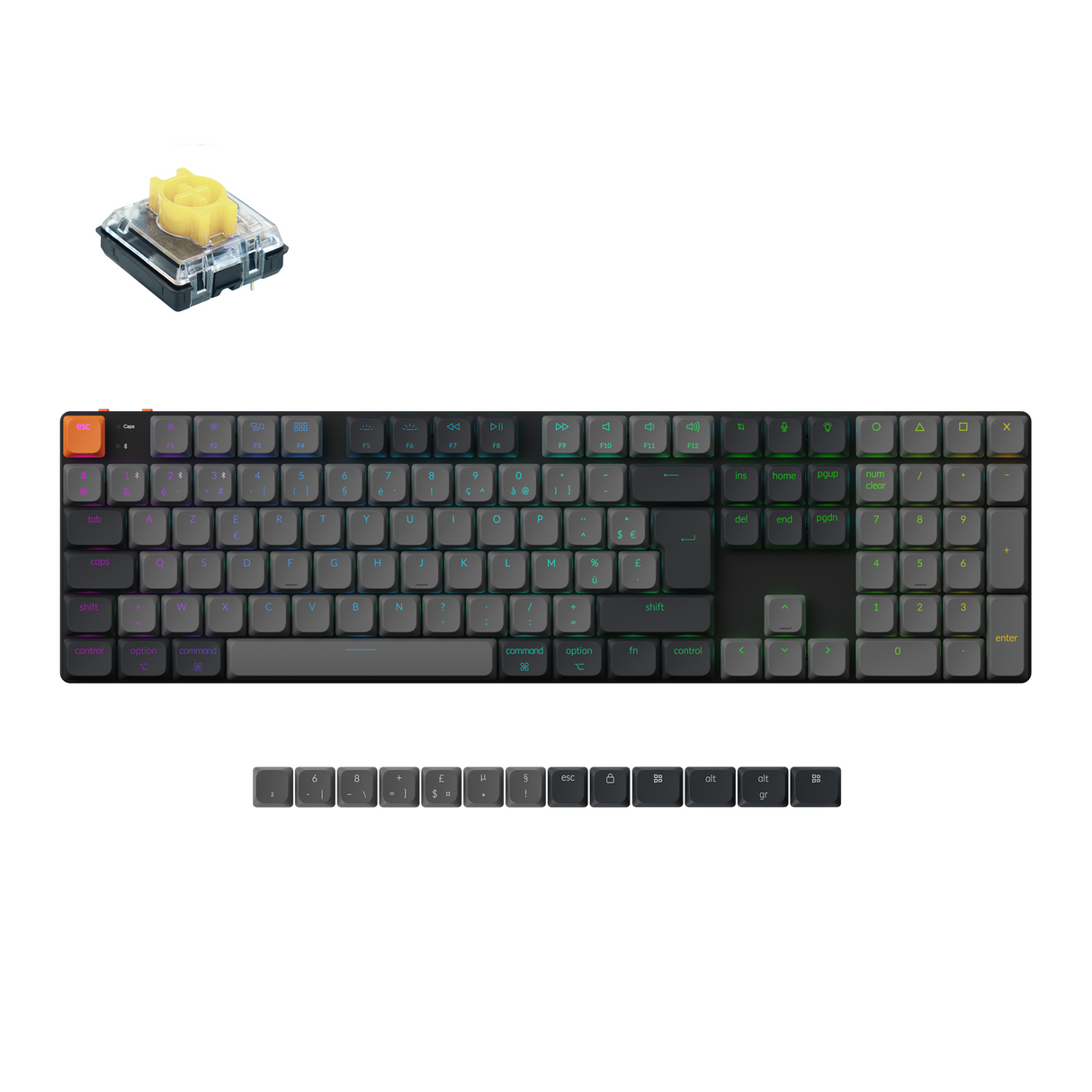 Keychron K5 QMK Wireless Mechanical Keyboard ISO Layout - Version 2