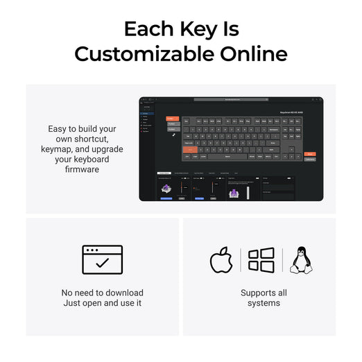 Keychron K8 HE Wireless Magnetic Switch Custom Keyboard ISO Layout Collection