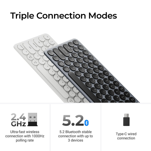 Keychron B3 Pro Ultra-Slim Wireless Keyboard (US ANSI Keyboard)