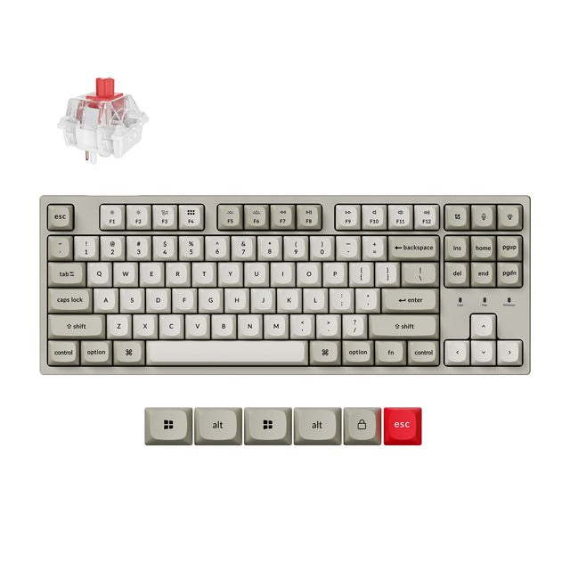 Clavier mécanique personnalisé filaire Keychron C1 Pro 8K QMK (Disposition US ANSI)