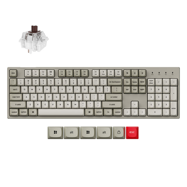 Clavier mécanique personnalisé filaire Keychron C2 Pro 8K QMK
