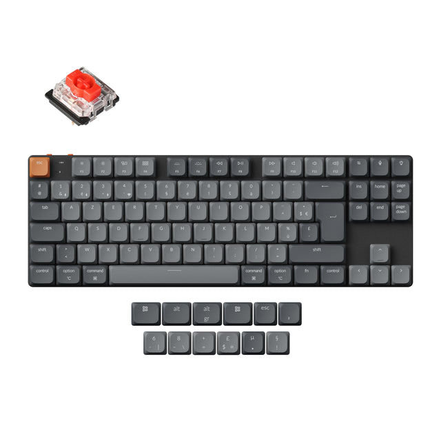 Collection de disposition ISO de clavier mécanique personnalisé sans fil Keychron K1 Max QMK