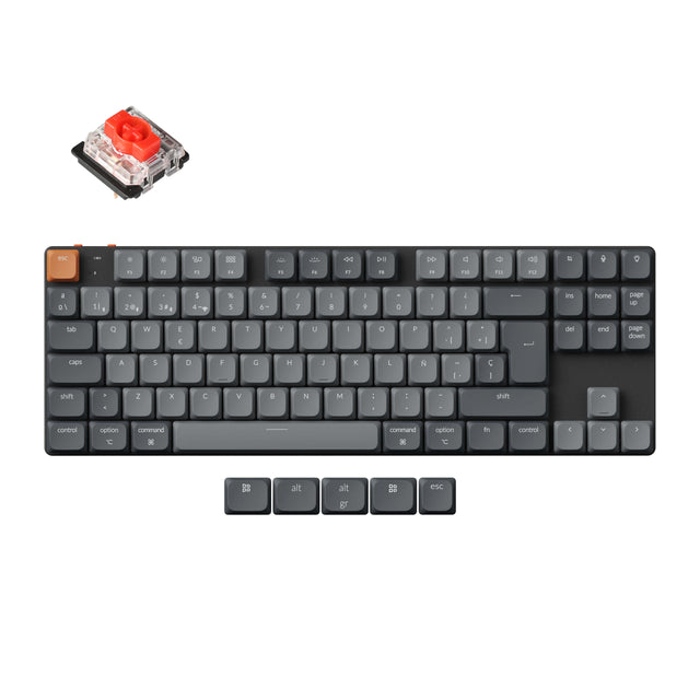 Collection de disposition ISO de clavier mécanique personnalisé sans fil Keychron K1 Max QMK