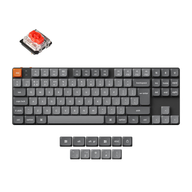 Collection de disposition ISO de clavier mécanique personnalisé sans fil Keychron K1 Max QMK